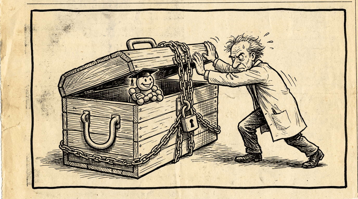 Peptide research updates — comic illustration